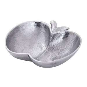 Silver Sunflower <b>Cast</b> Metal Bowl Elegant Decorative Serving Dish Tray Platter <b>Hand</b>-Polished for Custom Style for Fruits Cookies - Product Image 3