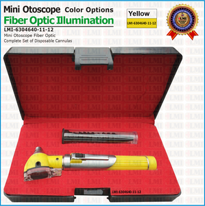Otoscopio Profesional de Fibra Óptica Amarillo para Clínica, Otoscopio de Fibra Óptica Amarillo al Mejor Precio - Product Image 5