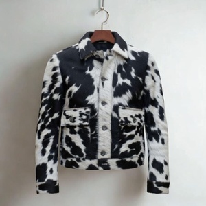 แจ็คเก็ตหนังวัวแท้คุณภาพพรีเมียมแบบใหม่  หนังวัวแท้สไตล์ดิสเทรส  ออกแบบโลโก้ตามสั่ง  แจ็คเก็ตหนังวัวแท้สำหรับผู้ชาย - Product Image 1