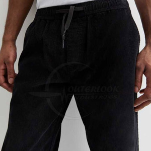 Pantalones de pana informales para hombre superventas, forro polar ligero cómodo con diseño Simple, patrón recto, estilo moderno - Product Image 2
