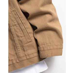 Nouveautés Veste en jean à design personnalisé Manches longues Matériel de haute qualité Vestes en jean à revers pour hommes Jeans stretch - Product Image 4