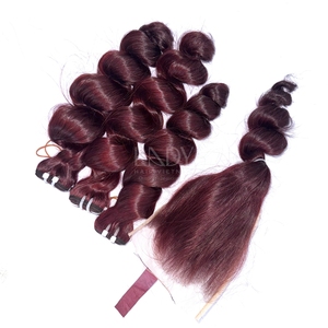 Paquetes y cierre de color de Punta Alta con ondas corporales de cabello crudo de alta calidad para hacer pelucas de cabello vietnamita real - Product Image 2