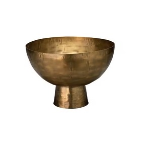 Bol de dattes de fruits de luxe Design moderne or poli martelé texturé vaisselle décorative en métal de haute qualité bol à chocolat - Product Image 1