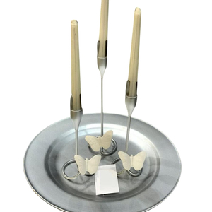 Candelabro Navideño de Metal de la Mejor Calidad, Diseño Elegante de Mariposa Dorada, Hecho a Mano, Ecológico - Product Image 5