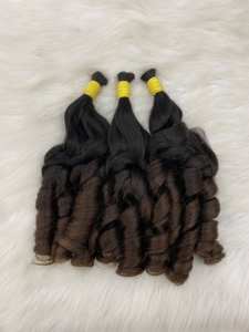 Cheveux bouclés rebondissants Funmi de qualité supérieure en vrac, cheveux humains vietnamiens avec cuticules alignées, 100g/pièce, pour toutes les couleurs - Product Image 3
