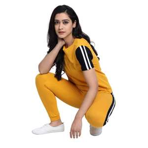 Customized Logo Design <b>Women's</b> Casual Tshirts Trousers Tracksuits High Quality Waterproof OEM Printed Embroidered Custom Designs - Product Image 3