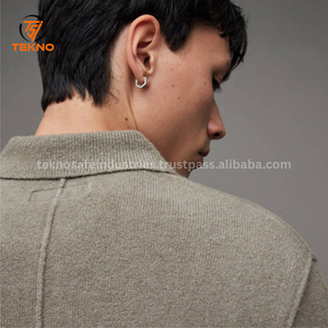 Camisetas de polo transpirables para hombre de punto de manga corta de algodón 2025 100% de fabricante superior con servicio OEM de logotipo personalizado - Product Image 6