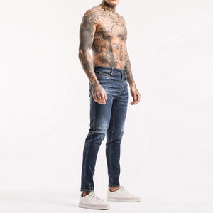 Pantalon cargo en denim taille haute pour homme, tendance, dernier style, coupe confortable, technique d'impression délavée, meilleure vente pour l'extérieur - Product Image 5