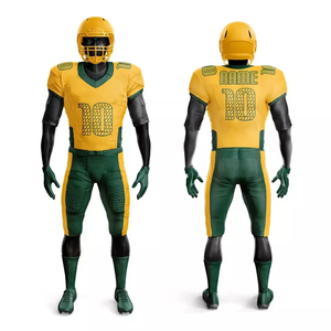 Uniforme de fútbol americano de poliéster ligero de alta calidad de manga corta de talla grande logotipo del equipo impreso ropa transpirable - Product Image 4