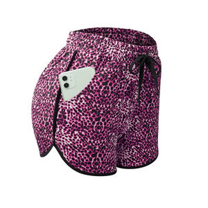 Women's High <b>Waist</b> Breathable Workout Running Shorts for Summer Sports Yoga Training Fashionable <b>with</b> Colorful Ruffles - Product Image 4