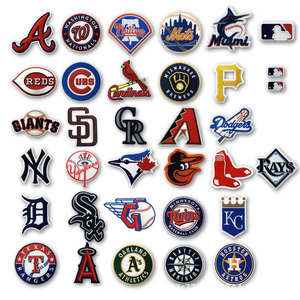 Écusson brodé thermocollant Willie Goode MLB pour casquettes en feutre non tissé - Product Image 1