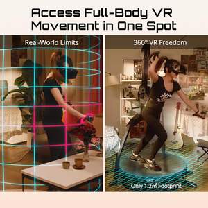 Série KAT Walk C2 VR |   Tapis de marche omnidirectionnel à 360° avec matériau ABS et accessoires pour jeux VR et fitness à domicile - Product Image 5