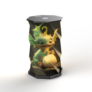 Nueva llegada Nezha elemento de diseño LED recargable niños regalo conjunto lámpara de papel plegable Artículos populares ahora obsequios corporativos de papel - Product Image 4