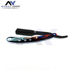 Navaja de Afeitar Recta de Barbero Hecha a Medida de Alta Calidad, Navaja Plegable Profesional para Barberos - Product Image 4