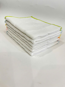 Toalla de algodón hipoalergénica baja MOQ OEM ODM ecológica 100% Toalla de cocina reutilizable de Color sólido 25*35cm de secado rápido - Product Image 5