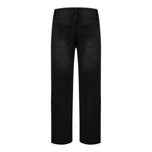 แคตตาล็อกของผู้ชายกางเกงยีนส์ทรงตรงไฮสตรีทแบบหลวมมีรอยขาด - Product Image 4