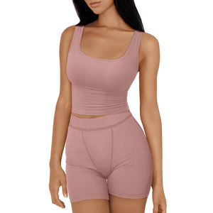 Entrenamiento Mujer Gimnasio Fitness Yoga Conjuntos Crop Top Biker Shorts Sujetador deportivo sin costuras Alto soporte Ropa atlética Mujer Ropa deportiva - Product Image 4