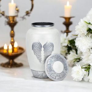 Ailes d'Ange Urne de crémation pour cendres humaines Grande urne de crémation avec velours Beg pour cendres Urnes de crémation humaine pour cendres - Product Image 4