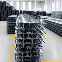 Poutre en acier galvanisé à chaud pour ponts en treillis 0,8 mm 1,2 mm pour la construction de bâtiments commerciaux en ossature métallique