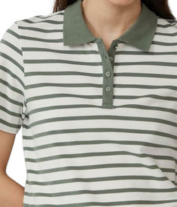 Camiseta Polo de Manga Corta Casual para Mujer, 100% Algodón, Tejido de Punto, 180 GSM, Secado Rápido, Antibolitas, Transpirable, con Servicio OEM, Venta al Por Mayor - Product Image 6