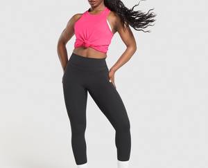 Camiseta sin mangas transpirable para mujer, chaleco sólido cómodo sin mangas, camiseta sin mangas de entrenamiento para mujer, ropa deportiva, camiseta sin mangas para mujer - Product Image 5