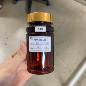 Botella de pastillas de plástico PET ámbar de 150cc con tapón de rosca para embalaje de suplemento de tableta de cápsula de vitamina - Product Image 1