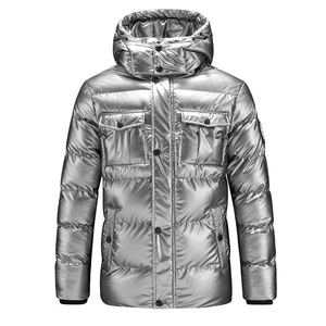 Mayorista Personalizado Primavera Hombres Puffer Chaqueta de gran tamaño Delgado de alta calidad impermeable Stand Collar Front Logo - Product Image 1