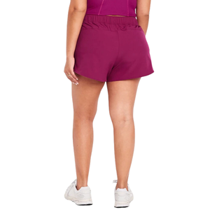 กางเกงวิ่งผ้ายืดเอวสูงระดับกลางของผู้หญิงเอวยางยืดมีเชือกผูกเอวขนาด3นิ้ว - Product Image 6