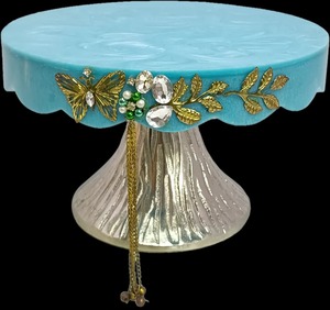 Ensemble de supports à gâteau en résine faits à la main, écologiques, pour hôtel, restaurant, fête ou table de dessert de mariage - Product Image 4