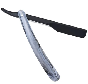 Rasoirs de rasage de barbier professionnels en acier inoxydable de haute qualité pour hommes enduits de fantaisie pour l'épilation et le toilettage - Product Image 6