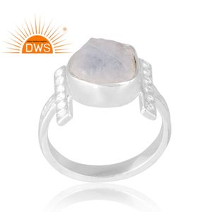 แหวนพลอย925สีเงินสเตอร์ลิงสีรุ้งธรรมชาติผลิตตามสั่ง - Product Image 1