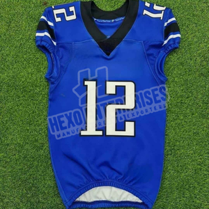 Venta superior Nueva camiseta de fútbol americano Sublimación personalizada Diseño de impresión Camiseta de fútbol americano - Product Image 1