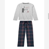 Toptan Yearn Erkek Büyük Beden Uzun Pijama Özel Boyalı %100 Pamuklu Flanel Yan Cepli Hızlı Kuruyan Nefes Alabilen Termal Leopar Desenli
