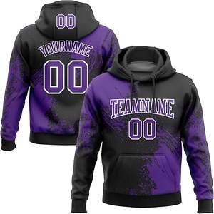 Ajoutez votre propre conception de texte personnalisé personnalisé avant et arrière sweat à capuche 360gsmPullover hommes en vrac grande taille sweats à capuche OEM ODM - Product Image 4