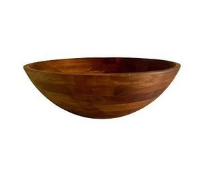Eco-Friendly Decorative Wooden <b>Salad</b> <b>Serving</b> <b>Bowl</b> with Custom Logo for Party and Home Use - Product Image 4
