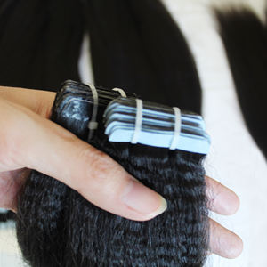 Extensiones de cabello humano crudo brasileño de doble dibujado, mechones rizados rectos baratos, cutícula alineada, rizo italiano de onda profunda suelta - Product Image 3