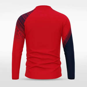 Custom Sublimation Reversible Quarter Zip Shirt Men Sportswear <b>Athletic</b> Training Top Breathable Eco-Friendly Performance Jersey - Product Image 4