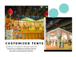 Diseño moderno de la tienda de Mughal blanca del exportador indio Decoraciones de lona de gran tamaño para bodas Fiestas Personalizado Nueva llegada - Product Image 6