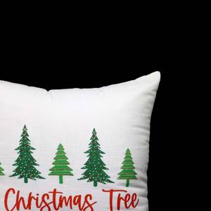 Funda de Cojín Navideña Bordada de 18x18cm, Tejida, Personalizada, Linda, para Sofá, Venta al por Mayor de Fabricantes Indios - Product Image 3