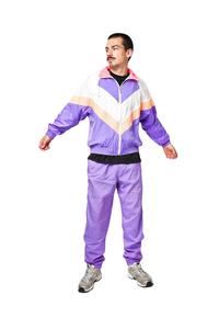 Chaqueta Cortavientos Retro Vintage de Nailon para Hombre, Diseño Multicolor en Bloques, Casual, Transpirable, para Primavera - Product Image 6