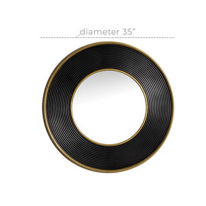 Modern <b>Black</b> Metal Wall <b>Mirror</b> Bulk Supplies for Home Furniture Decorative for Living Room & Bedroom - Product Image 5