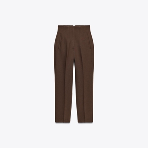 Chic Women's Winter High Waist Palazzo Pants Soft Lightweight Breathable Waterproof <b>Fabric</b> Elegant Casual Office Daily Wear - Product Image 3