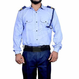 Uniforme de sécurité pour hommes à manches longues et boutonnées, personnalisé, haute qualité, faible MOQ, nouveau style, étiquettes OEM, polyester/coton, 2025 - Product Image 5