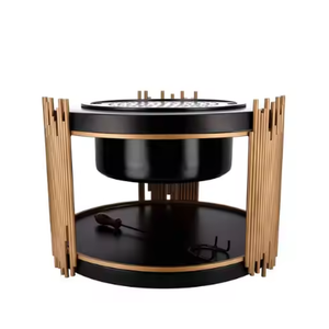 เตาย่างบาร์บีคิวกลางแจ้งเครื่องเงินสำหรับทำจากไม้ใช้สำหรับเผาเตาไฟใช้กลางแจ้งดีไซน์ใหม่ไม่เหมือนใคร - Product Image 4