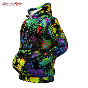 Basics Sudadera con capucha de lana de invierno con estampado de transferencia de calor para hombre Estampado gráfico en negrita Capucha con cordón ajustable Tamaño de color personalizable - Product Image 2