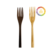 Ensemble de couverts en bois naturel flexible de qualité supérieure, cuillère, fourchette, couteau, durables, écologiques, lavables au lave-vaisselle, pour café, restaurant