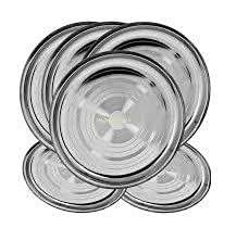 Ensemble de 6 plaques en acier inoxydable multifonctions écologiques de qualité à l'exportation, polies en miroir et en toute sécurité, de couleur personnalisée, style moderne - Product Image 6