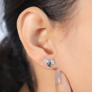 Pendientes Religiosos Zarkan de Latón con Perlas y Diamantes, Diseños de Animales y Flores/Corazones, Estilo Étnico - Product Image 2