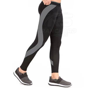 กางเกงออกกำลังกายผู้ชาย กางเกงรัดกล้ามเนื้อสำหรับวิ่ง ยืดหยุ่นสูง กางเกงเลกกิ้งสำหรับฝึกซ้อมฟิตเนส กางเกงรัดกล้ามเนื้อแห้งเร็ว กางเกงเลกกิ้งสำหรับเล่นกีฬา - Product Image 4