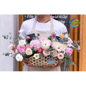 CESTA DE REGALO DE BAMBÚ Ecológica Hecha A Mano, Reutilizable y Perfecta para Cestas de Lujo o Presentación de Comida Gourmet - Product Image 5